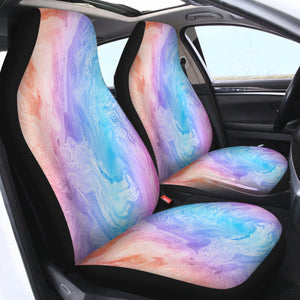 Tie Dye Waves SWQT2534 Car Seat Covers