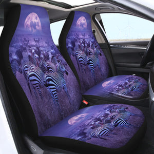 Purple Zebra SWQT0533 Car Seat Covers