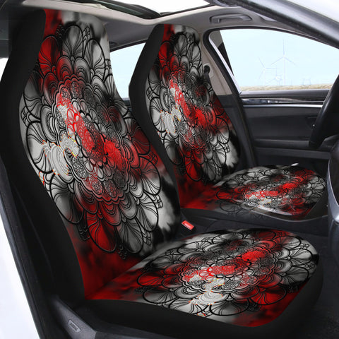 Image of RED COSMIC BOHEMIAN SWQT2379 Car Seat Covers