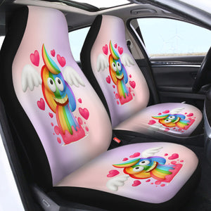 Funny Rainbow SWQT0749 Car Seat Covers