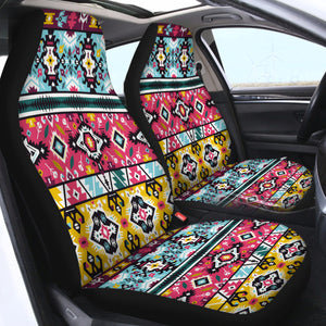 Red Pattern - SWQT0045 Car Seat Covers