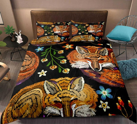 Image of Retro Fox Bedding Set - Beddingify