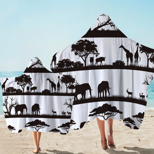 Savanna Shadow Hooded Towel