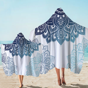 Icy Mandala Wheels Hooded Towel