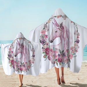 Rosy Unicorn Hooded Towel