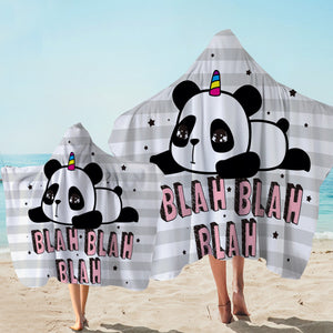 Blah Panda Hooded Towel