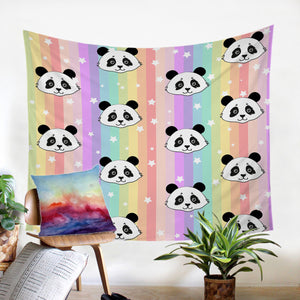 Rainbow Pandas SW0057 Tapestry