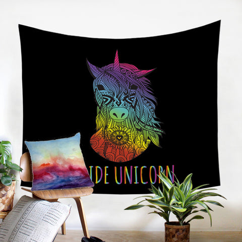 Image of Pride Unicorn SW0060 Tapestry