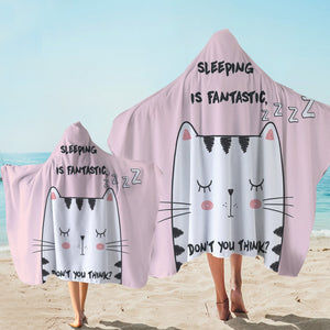 Catching Zs Pink Hooded Towel