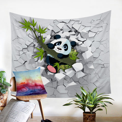 Image of Wrecking Panda SW0070 Tapestry