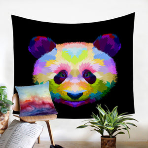 Multicolored Panda SW0072 Tapestry
