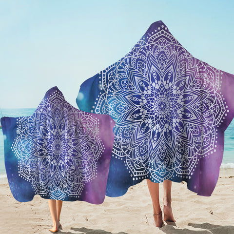 Image of Mystique Mandala Motif Hooded Towel