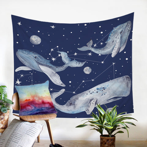 Image of Space Whales SW0082 Tapestry