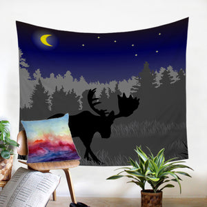 Night Elk SW0085 Tapestry