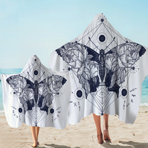 Golden Ratio Butterfly Hooded Towel