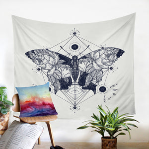 Geometric Moth SW0092 Tapestry