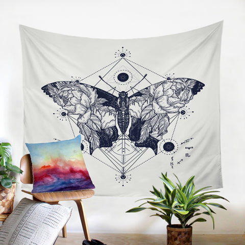 Image of Geometric Moth SW0092 Tapestry