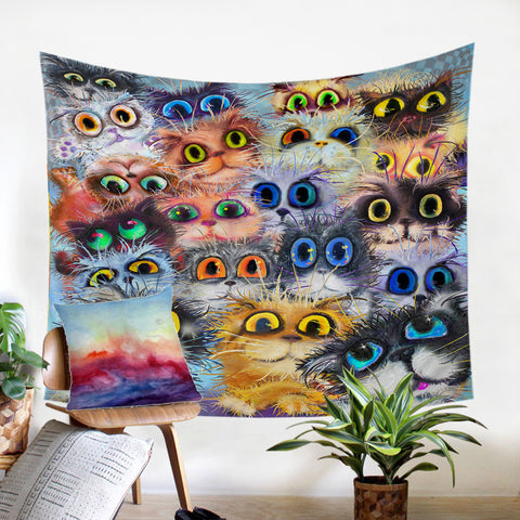 Image of Cat's Eye SW0096 Tapestry