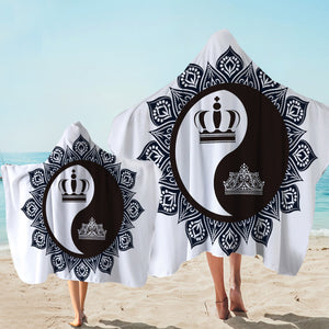 Yin Yang Crowns Hooded Towel