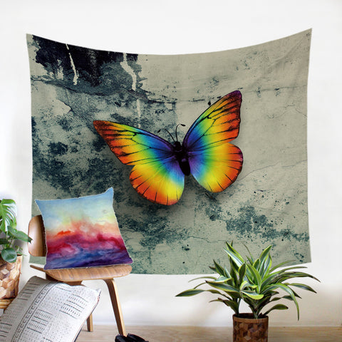 Image of Rainbow Butterfly SW0284 Tapestry