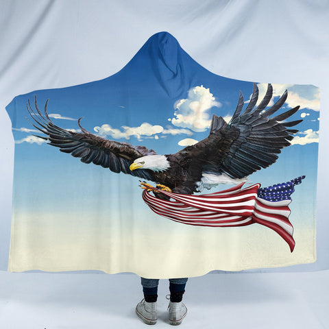 Image of American Eagle SW0285 Hooded Blanket