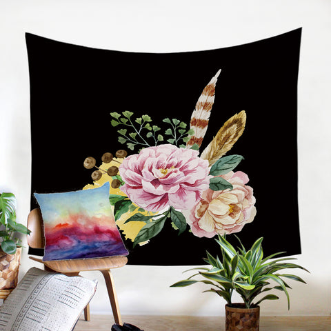 Image of Flower Painting SW0286 Tapestry