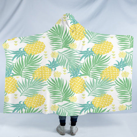 Image of Pineapple Themed SW0287 Hooded Blanket