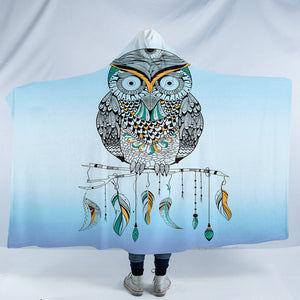 Owl & Feathers SW0290 Hooded Blanket