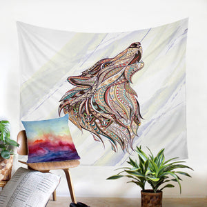 Stylized Wolf SW0292 Tapestry