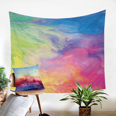 Image of Colorful Clouds SW0295 Tapestry