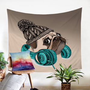 Cool Pug SW0296 Tapestry