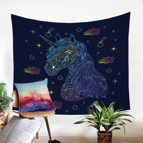 Image of Comet Unicorn SW0298 Tapestry