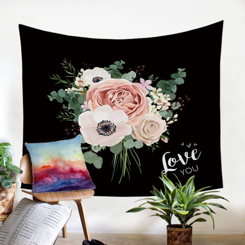 Image of Love Roses SW0299 Tapestry