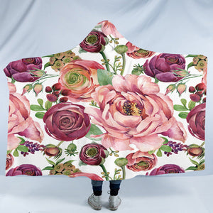 Exotic Flowers SW0300 Hooded Blanket