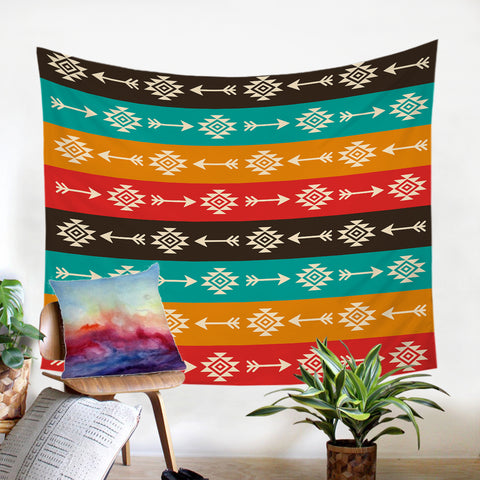 Image of Aztec Arrows SW0301 Tapestry