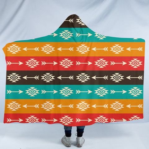 Image of Aztec Arrows SW0301 Hooded Blanket