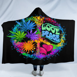 Love & Peace Grass SW0304 Hooded Blanket