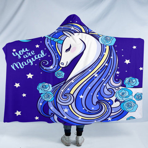 Image of Cool Unicorn SW0305 Hooded Blanket