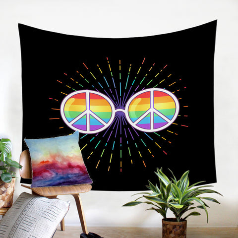 Image of Peace Glasses SW0308 Tapestry