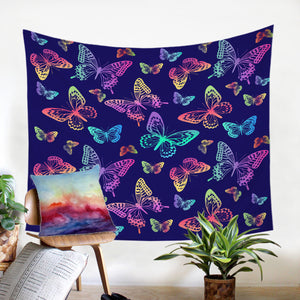 Glowing Butterfly SW0312 Tapestry
