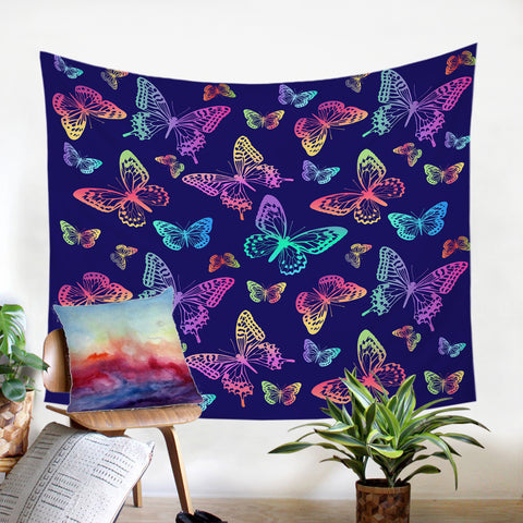 Image of Glowing Butterfly SW0312 Tapestry