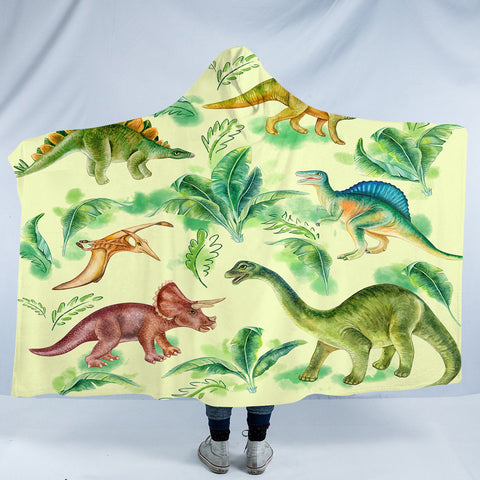 Image of Mesozoic Zoo SW0313 Hooded Blanket