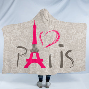 Love Paris SW0446 Hooded Blanket