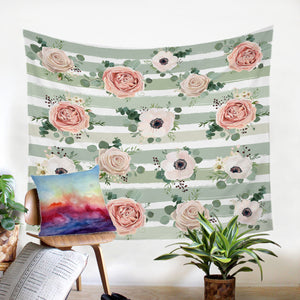 Rose Stripes SW0456 Tapestry