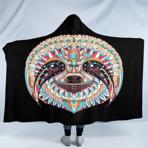 Stylized Sloth SW0461 Hooded Blanket