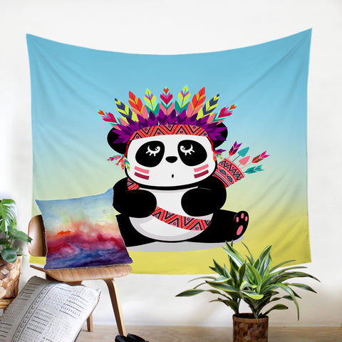 Image of Tribal Panda SW0476 Tapestry