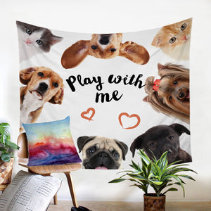 Play With Me Puppies SW0483 Tapestry