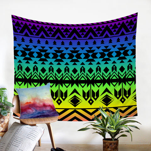 Image of Rainbow Line Decoration SW0489 Tapestry