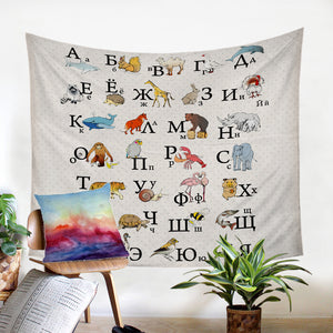 Slavic Alphabet SW0492 Tapestry