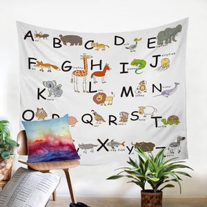 Animal Alphabet SW0498 Tapestry